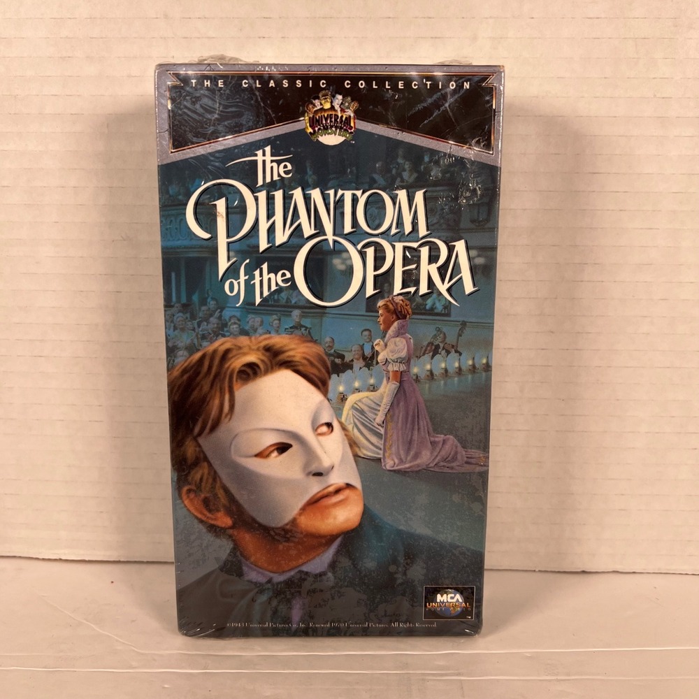 Phantom of the Opera VHS 1991 MCA Universal Classic Collection Claude Rains
